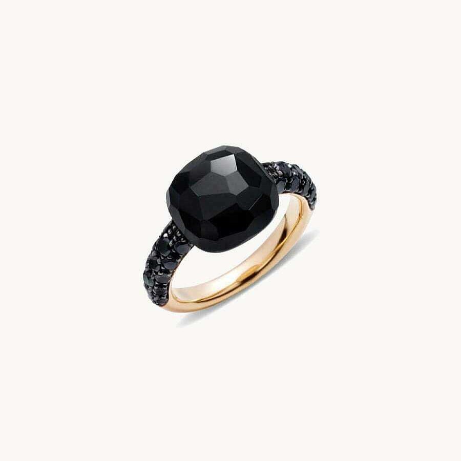 Joyas Pomellato | Anillo Pomellato Capri Con Diamantes Negros