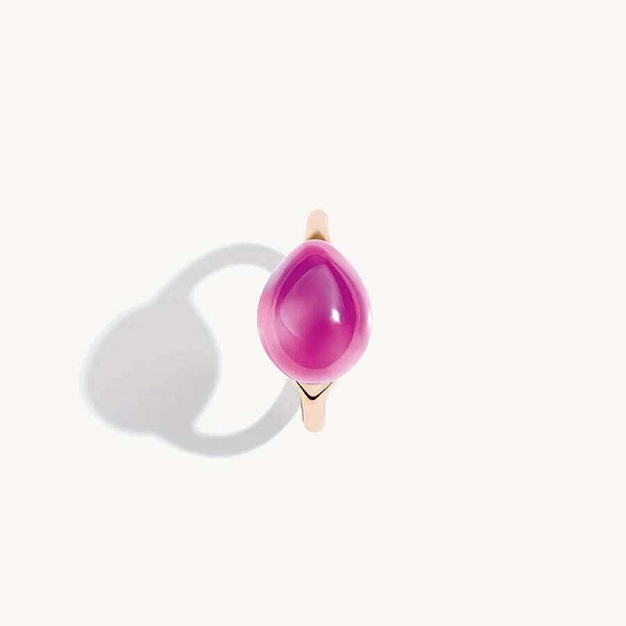 Joyas Pomellato | Anillo Pomellato Rouge Passion Zafiro Rosa