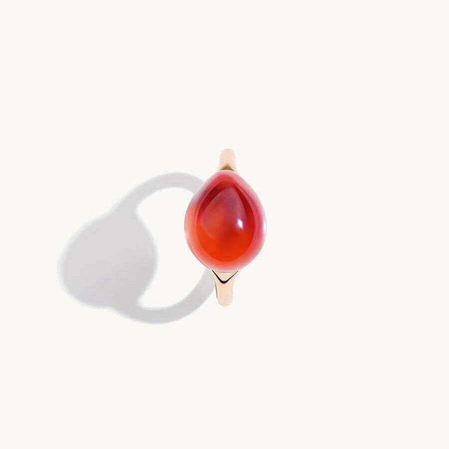 Joyas Pomellato | Anillo Pomellato Rouge Passion Zafiro Naranja