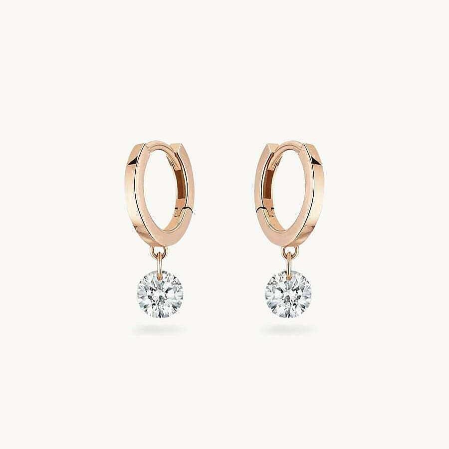 Joyas La brune & la blonde | Pendientes La Brune & La Blonde Criollas 360 Diamante 0,05K