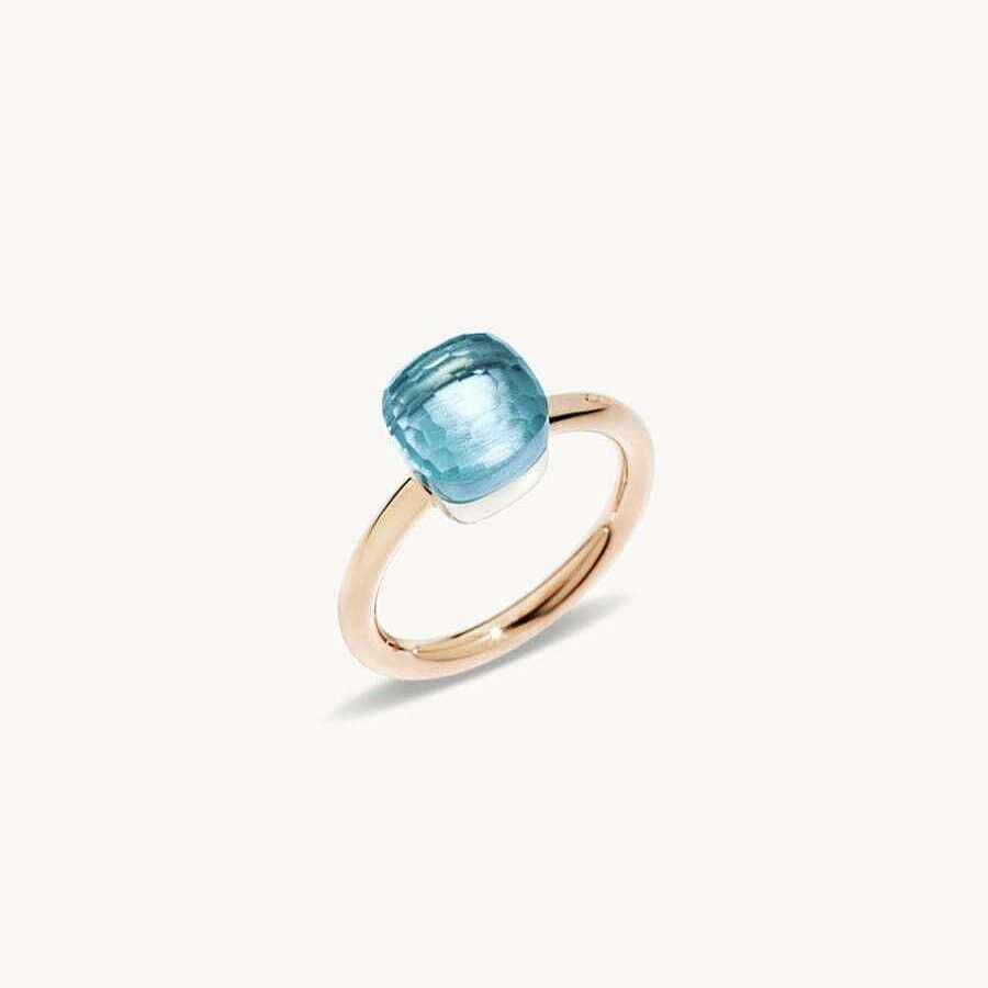 Joyas Pomellato | Anillo Pomellato Nudo Petit Topacio Azul