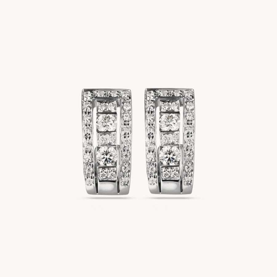 Joyas Damiani | Pendientes Damiani Oro Blanco Y Brillantes