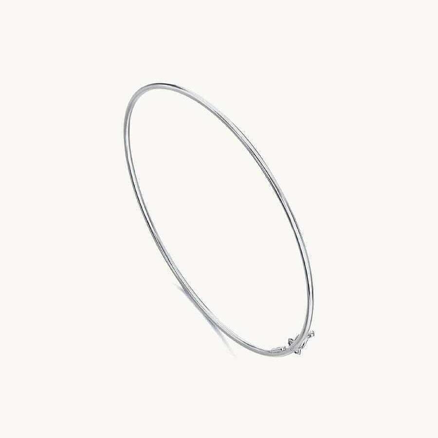 Joyas Lecarré | Pulsera Lecarr Rigida Oro Blanco