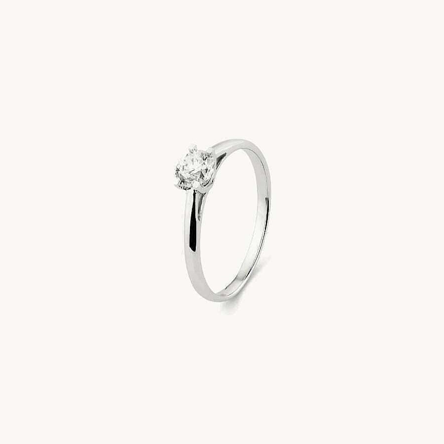 Joyas Jael | Anillo Jael Solitario Diamante 0,15 Kt G/Si