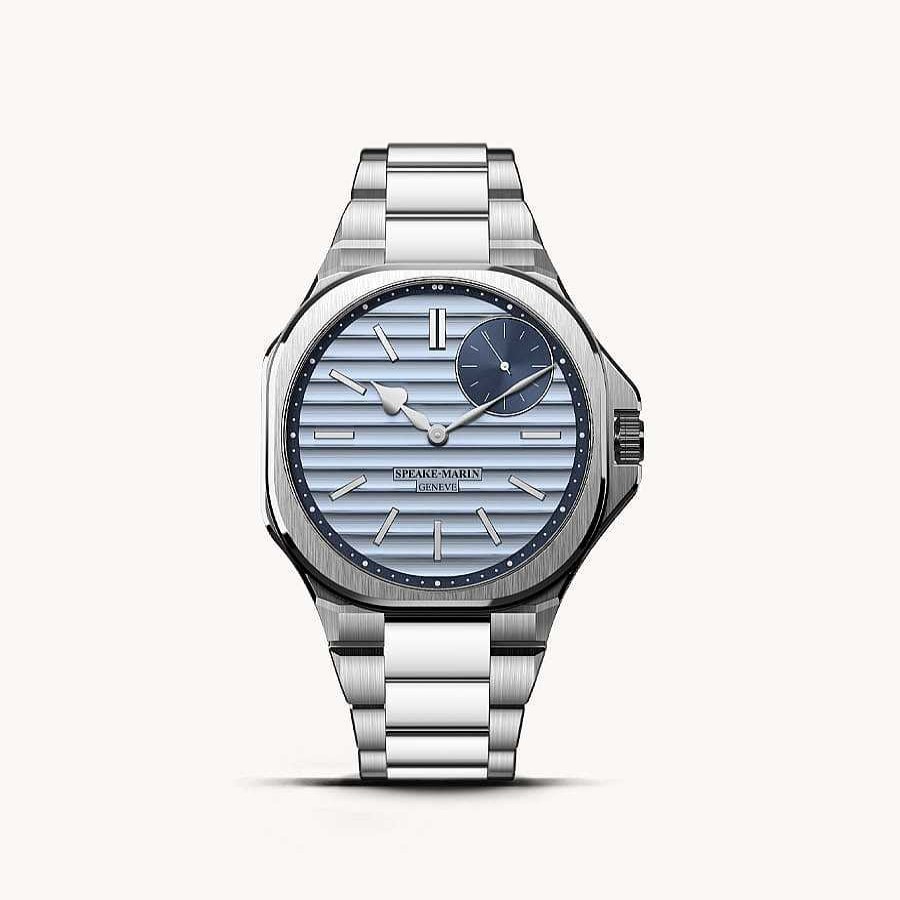 Relojes Speake Marin | Reloj Speake-Marin Ripples Blue Jeans 40.3 Mm