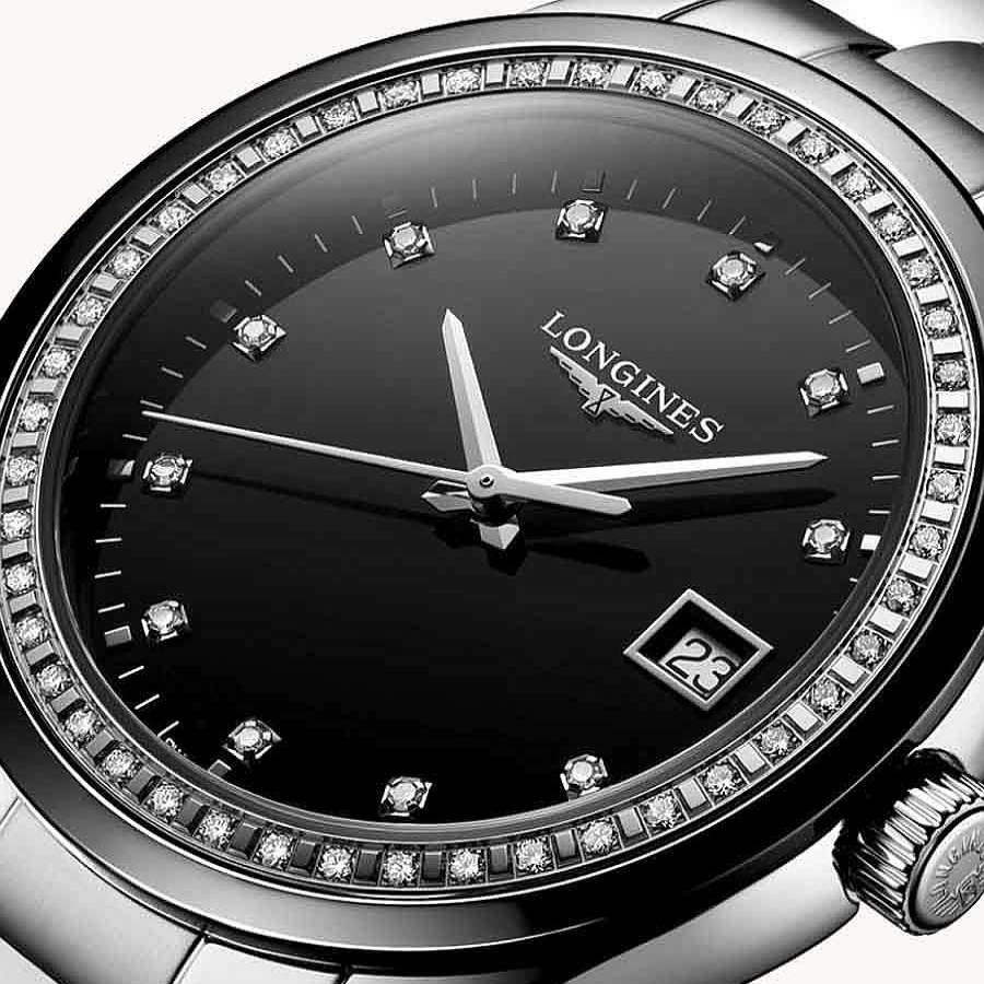 Relojes Longines | Reloj Logines Conquest Classic Acero Y Diamants Con Caja Negra