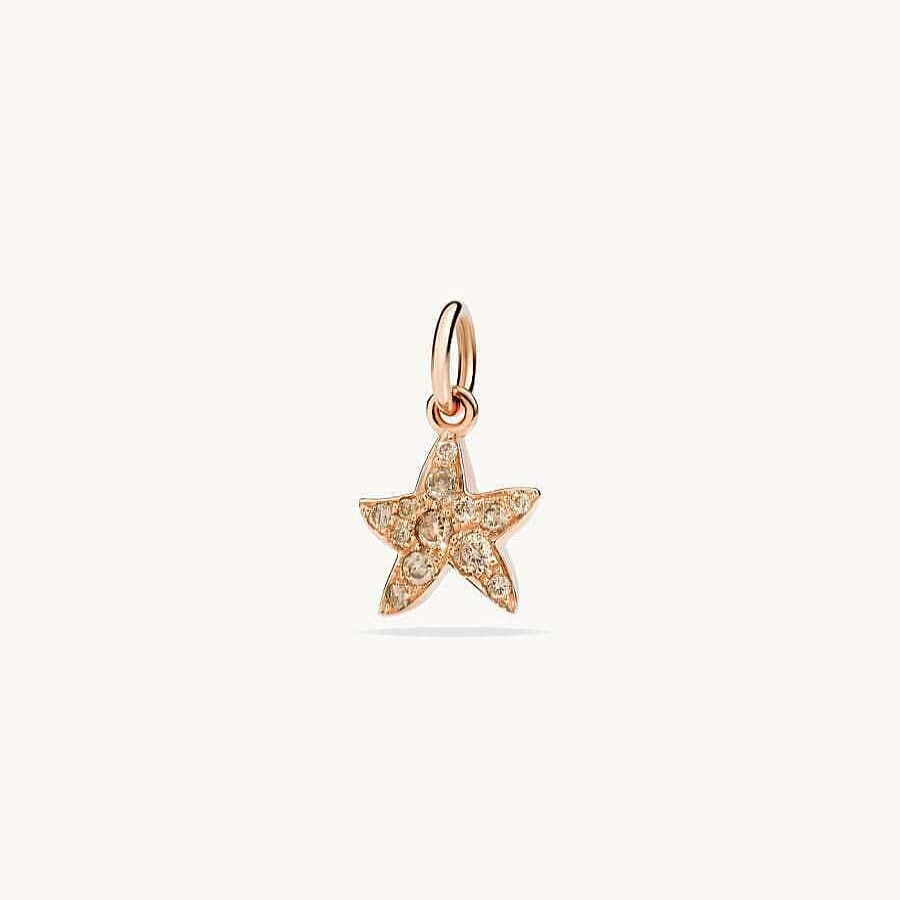 Joyas Dodo | Estrella Dodo Oro Rosa Y Diamantes Brown