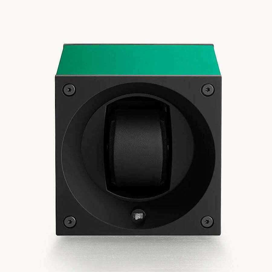 Relojes Swisskubik | Caja Con Rotor Swisskubik Masterbox Aluminium Verde