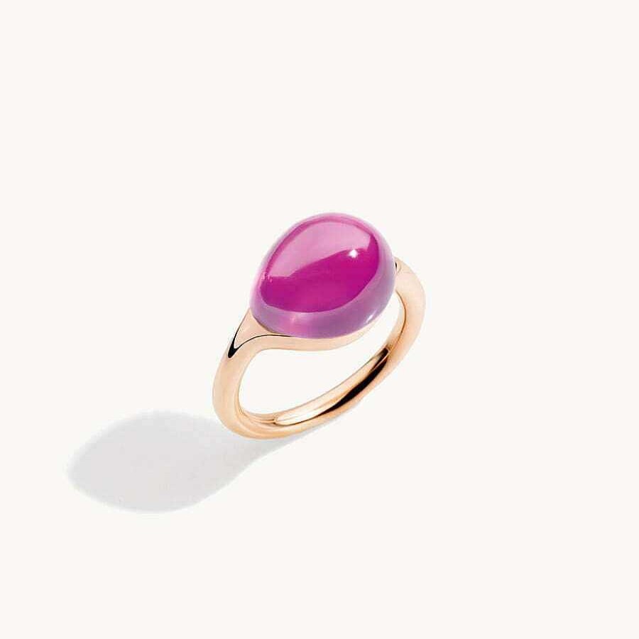 Joyas Pomellato | Anillo Pomellato Rouge Passion Zafiro Rosa