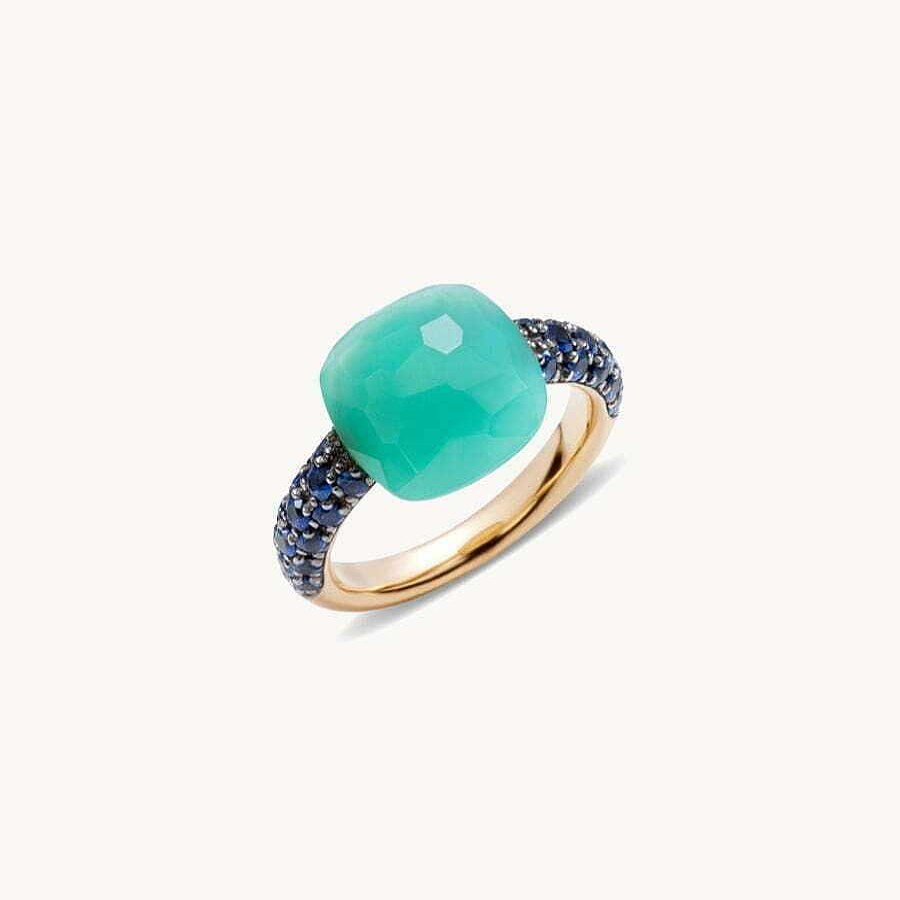 Joyas Pomellato | Anillo Pomellato Capri Con Crisoprasa Azul