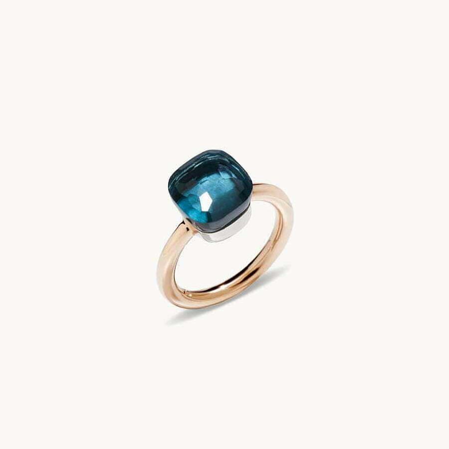 Joyas Pomellato | Anillo Pomellato Nudo Classic Topacio Azul