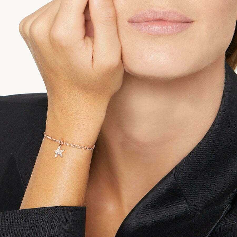 Joyas Dodo | Estrella Dodo Oro Rosa Y Diamantes Brown