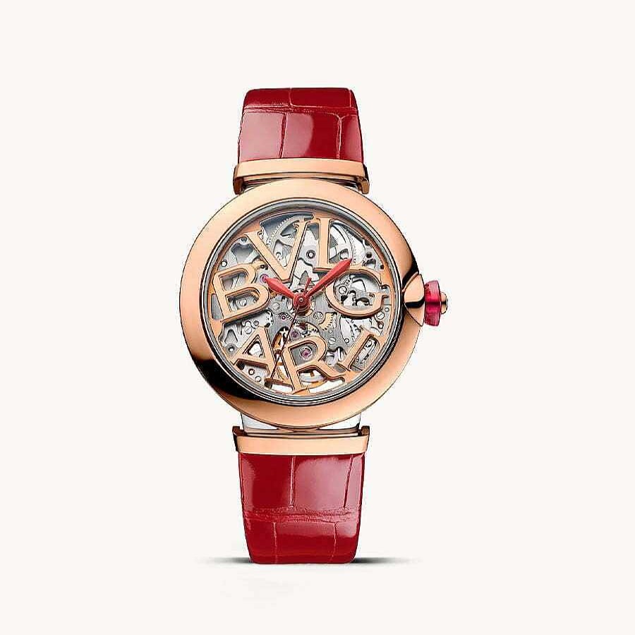 Relojes Bvlgari | Reloj Bulgari Lvcea Skeleton Correa Roja