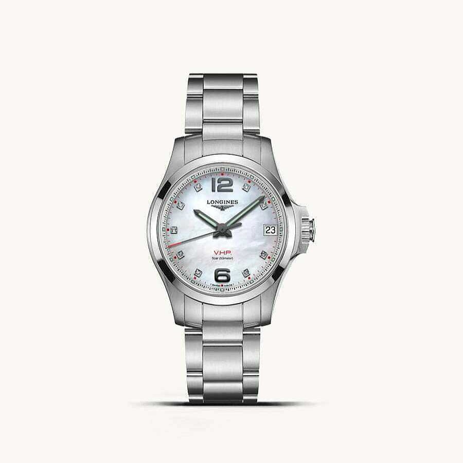 Relojes Longines | Reloj Logines Conquest Vhp Blanco Nacarado