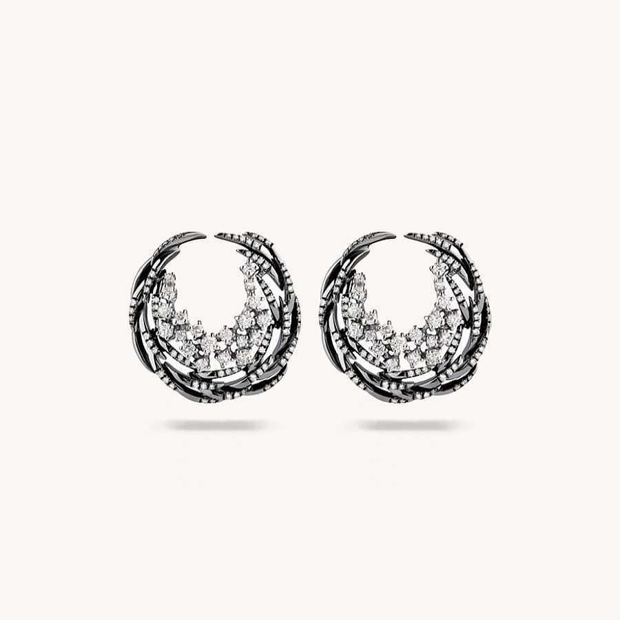 Joyas Damiani | Pendientes Damiani Oro Blanco Y Brillantes