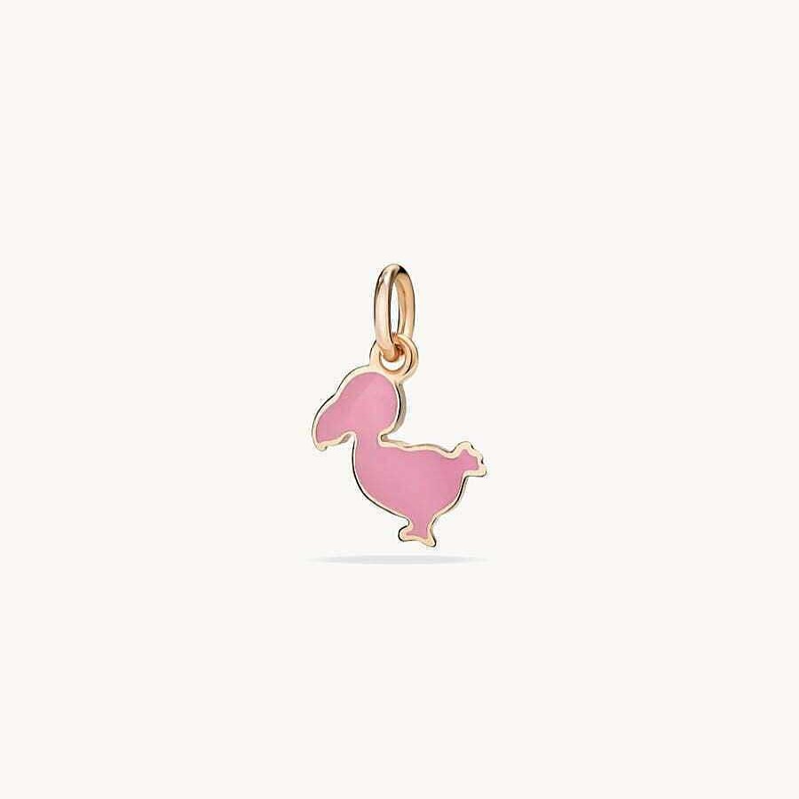 Joyas Dodo | Colgante Dodo Junior Oro Rosa Esmalte Rosa