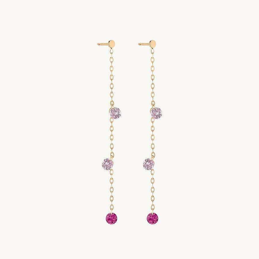 Joyas La brune & la blonde | Pendientes La Brune & La Blonde Confetti Rosa